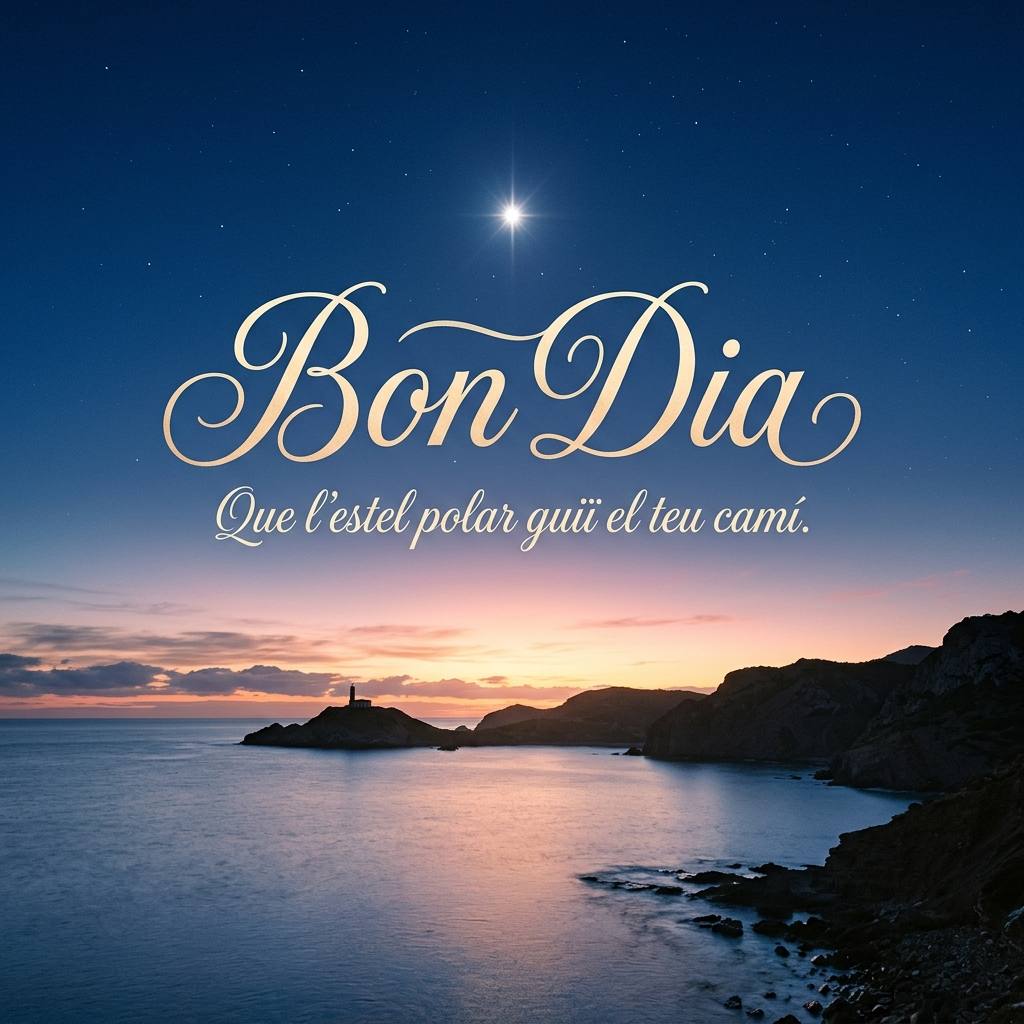 bon dia estel polar imatge poema catala