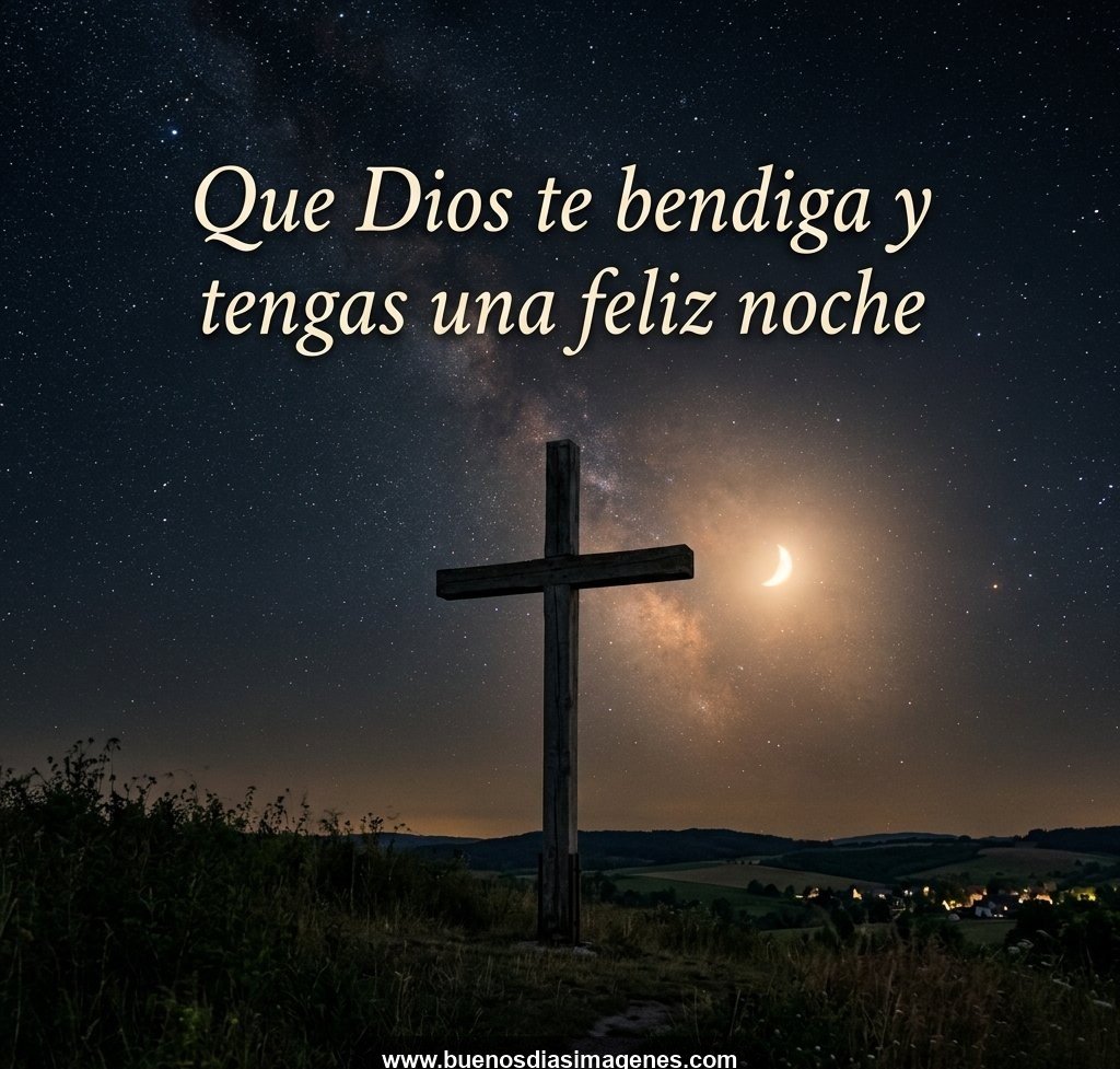 Mensaje de buenas noches con bendiciones de Dios