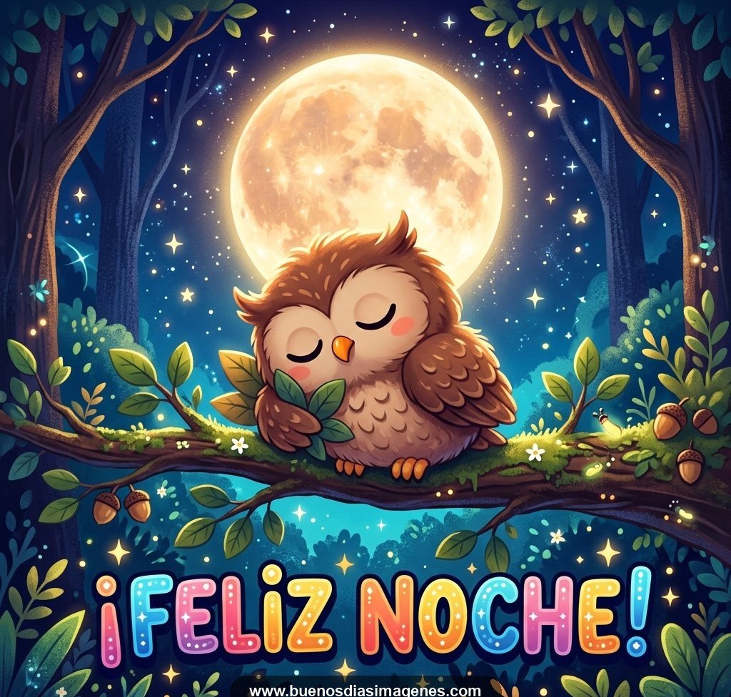 Tarjeta de buenas noches para enviar por WhatsApp