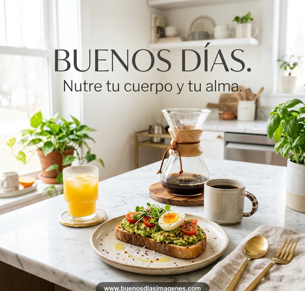 buenos dias aesthetic desayuno chic