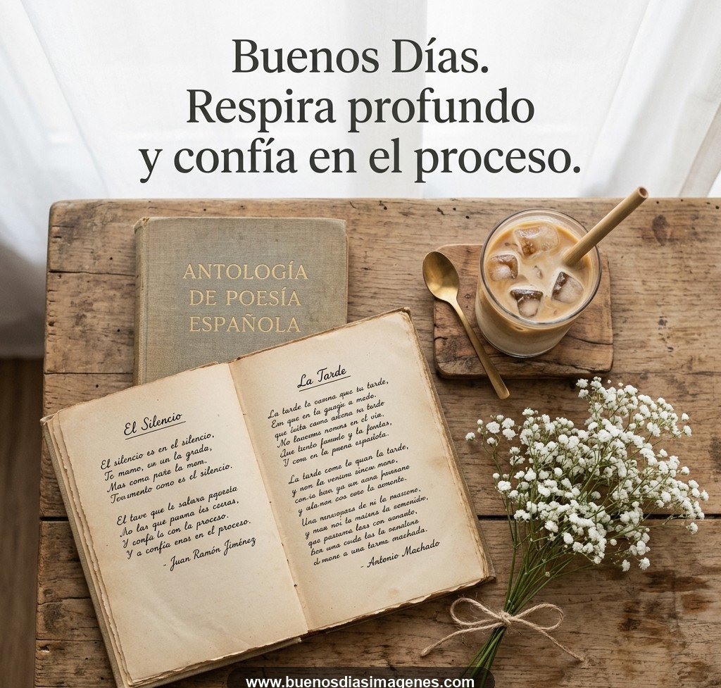 buenos dias aesthetic flores libro