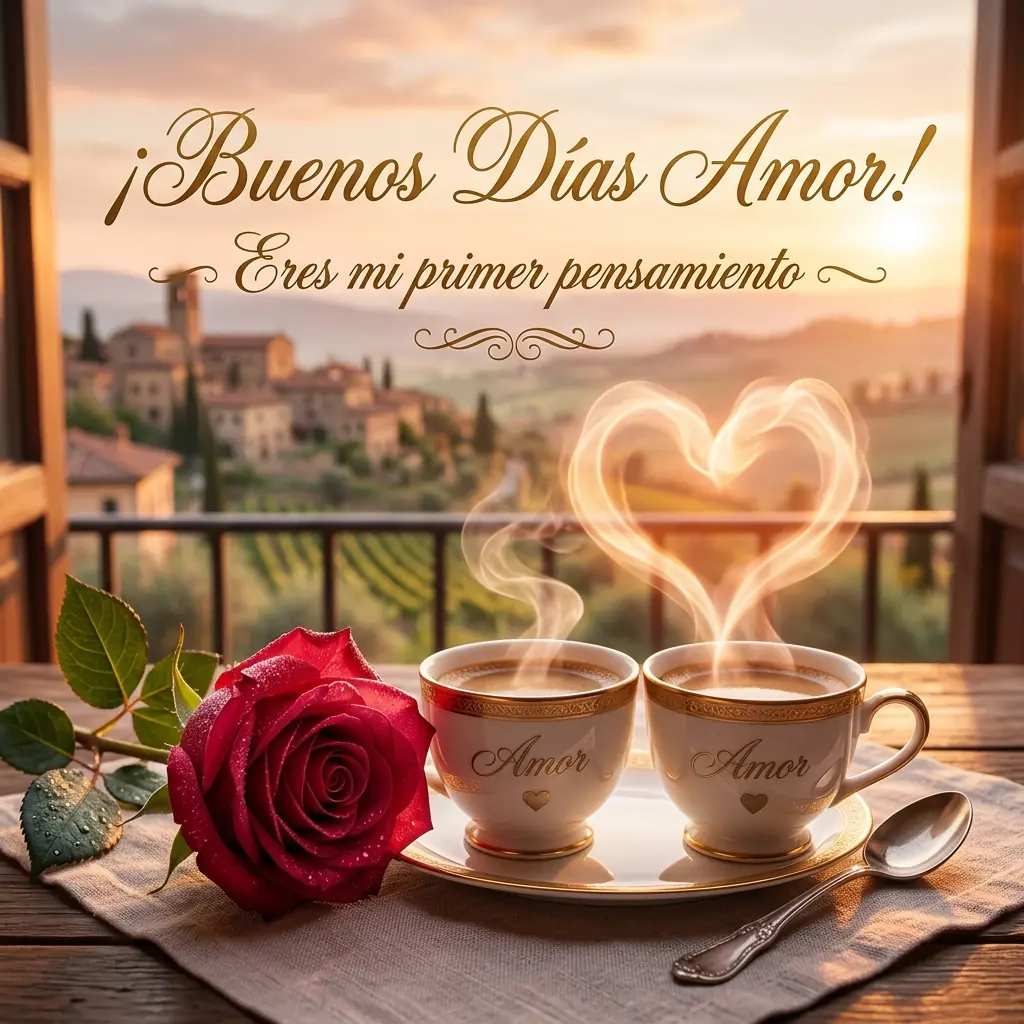 buenos dias amor bonito