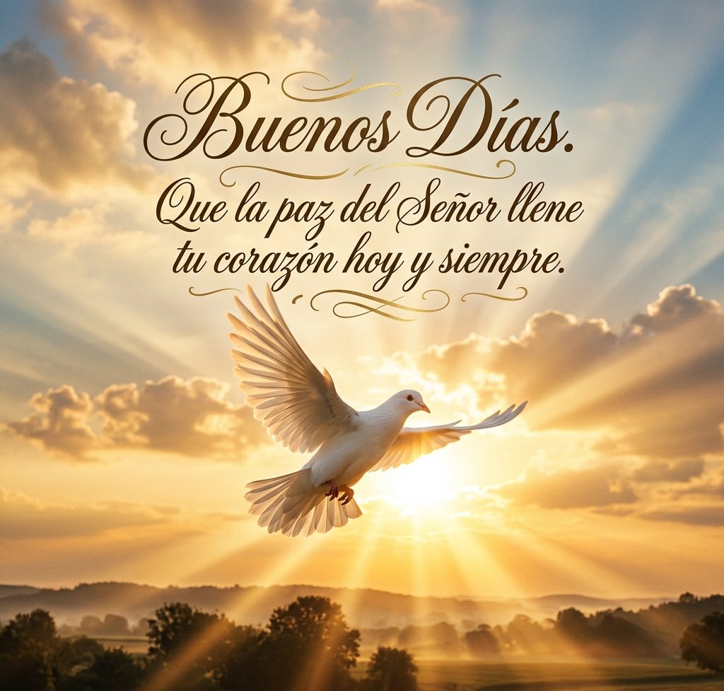 buenos dias bendiciones paloma paz