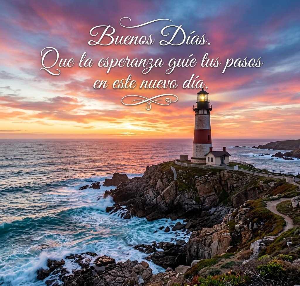 buenos dias con frases esperanza faro