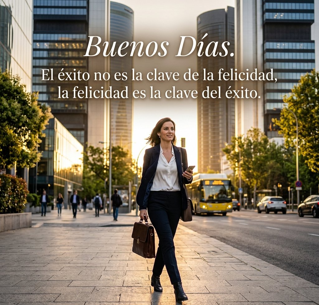 buenos dias con frases exito camino