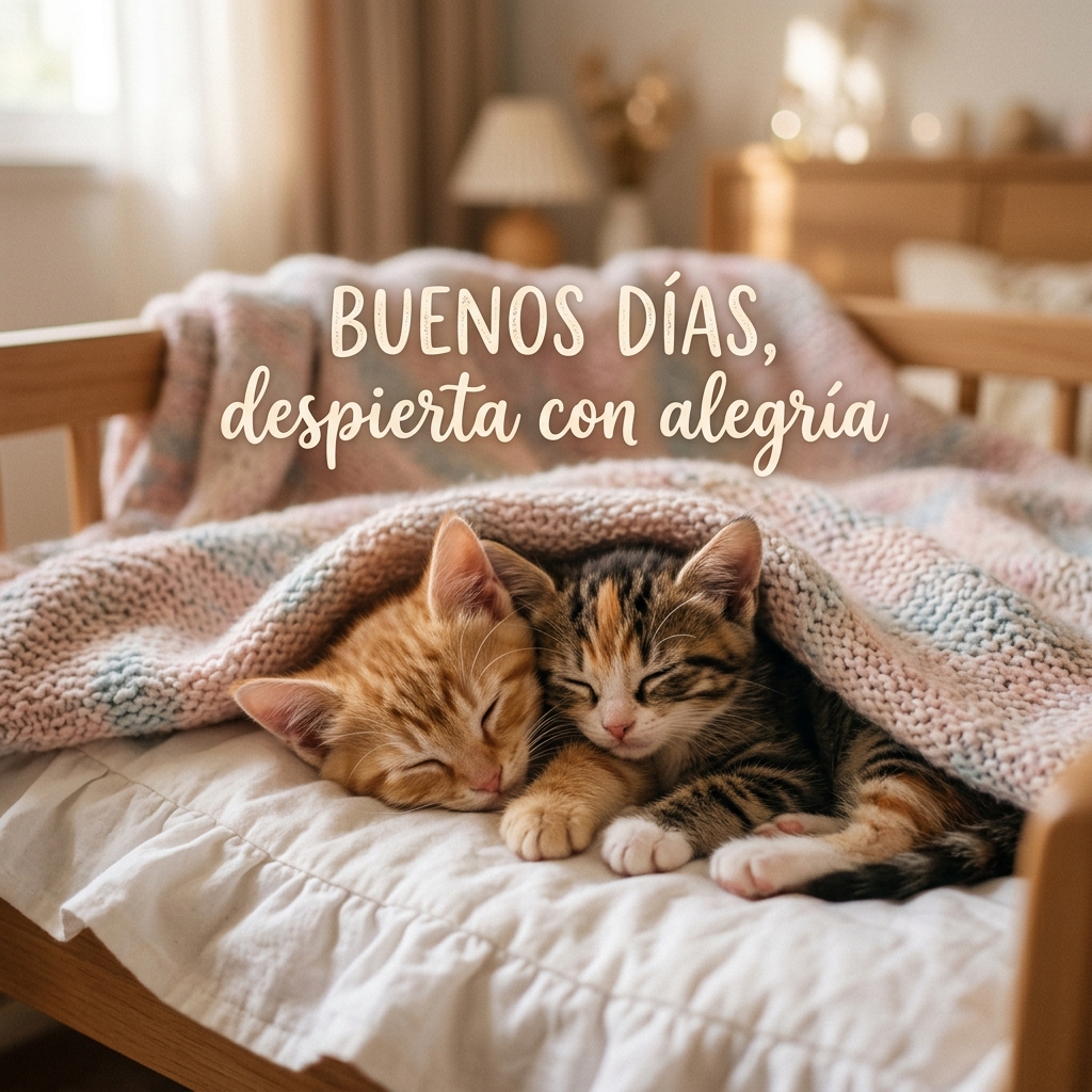 gatitos buenos dias