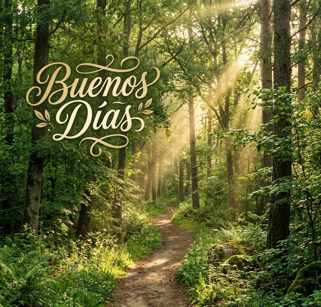 hermoso sendero en el bosque buenos dias paisajes