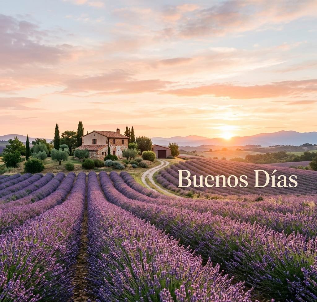 campo de lavanda al amanecer buenos dias paisajes