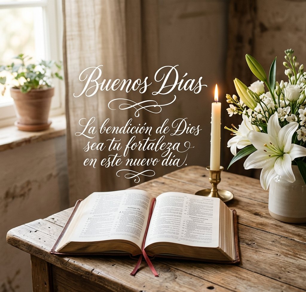 buenos dias cristianos biblia lirios