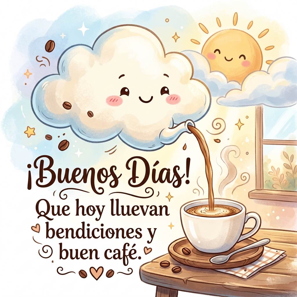 buenos dias diferentes nube cafe
