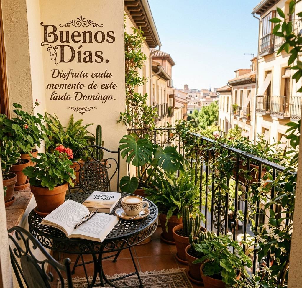 buenos dias domingo balcon