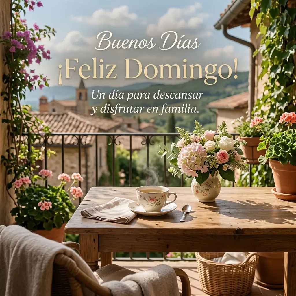 buenos dias feliz domingo