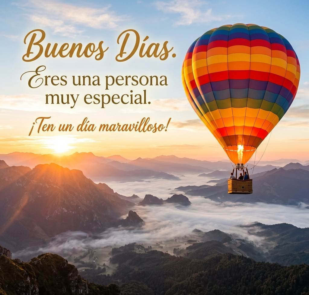 buenos dias especiales globo aerostatico