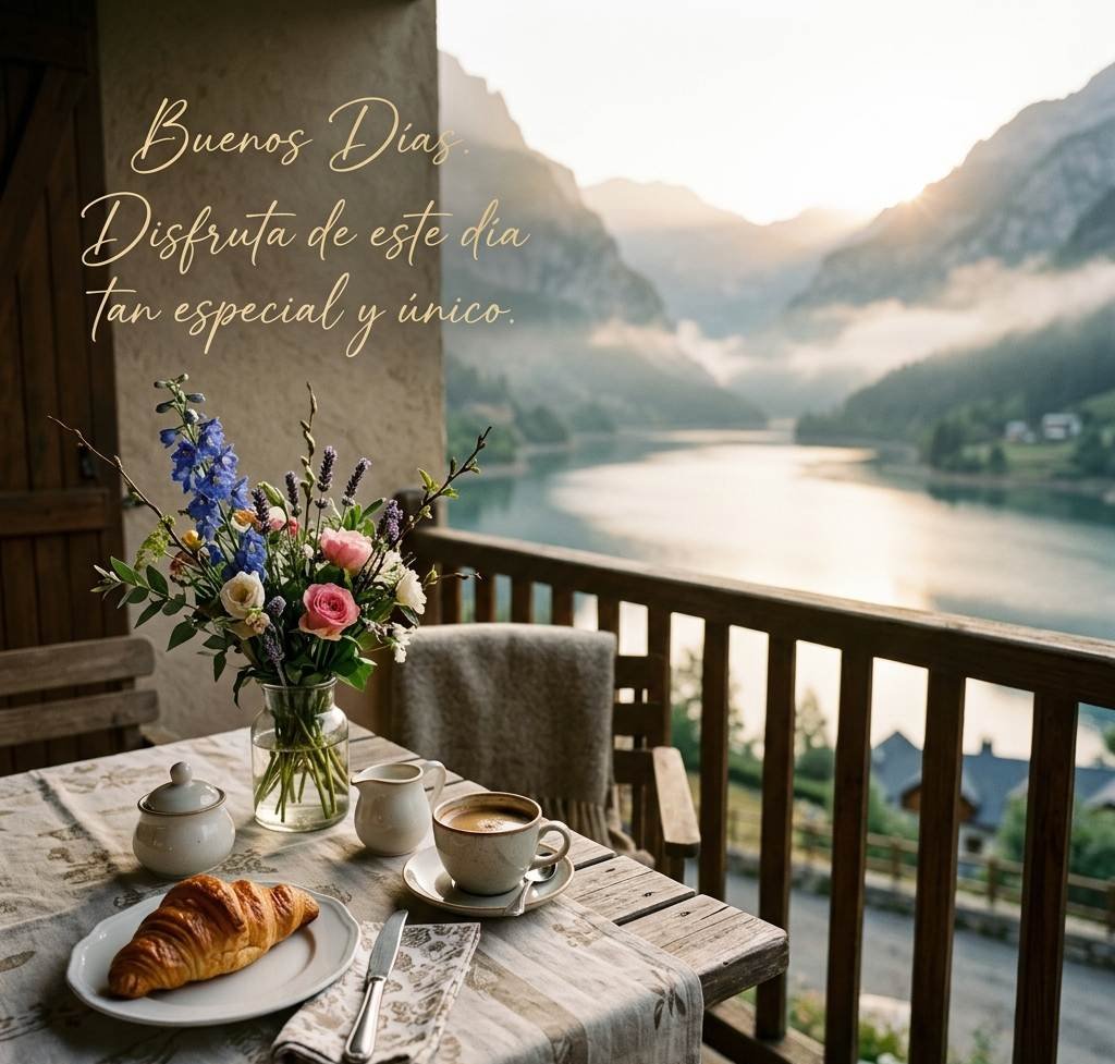 buenos dias especiales terraza lago