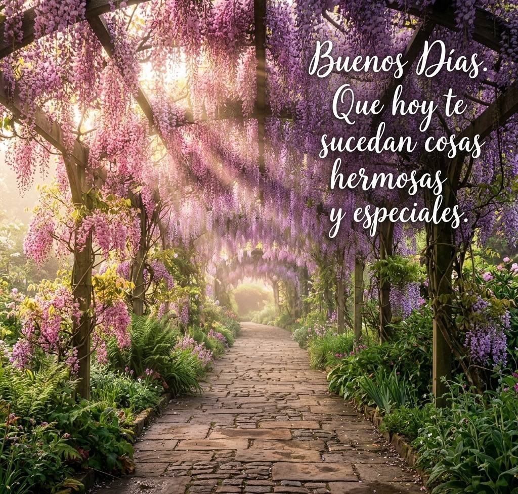 buenos dias especiales tunel wisteria