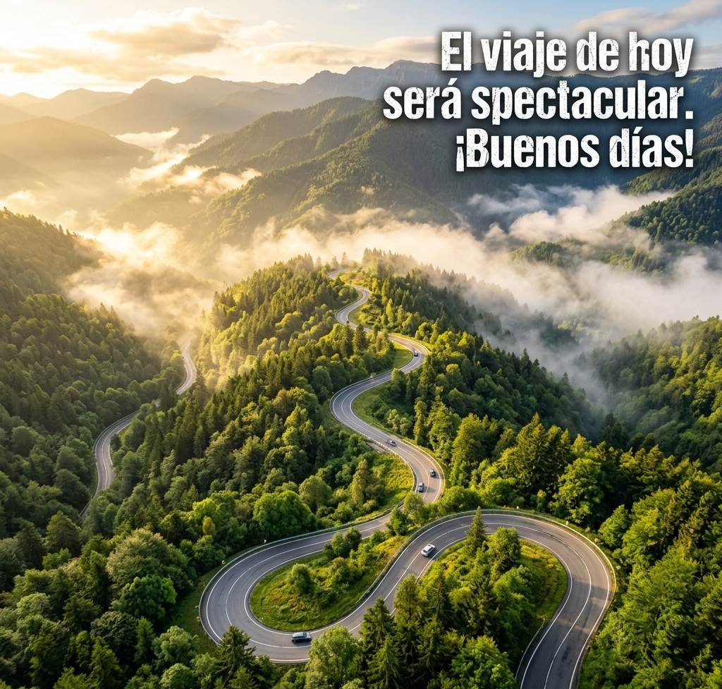 buenos dias espectaculares bosque carretera luz