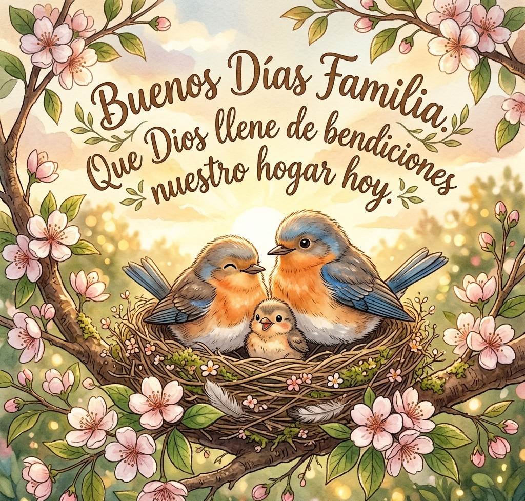 buenos dias familia nido bendicion