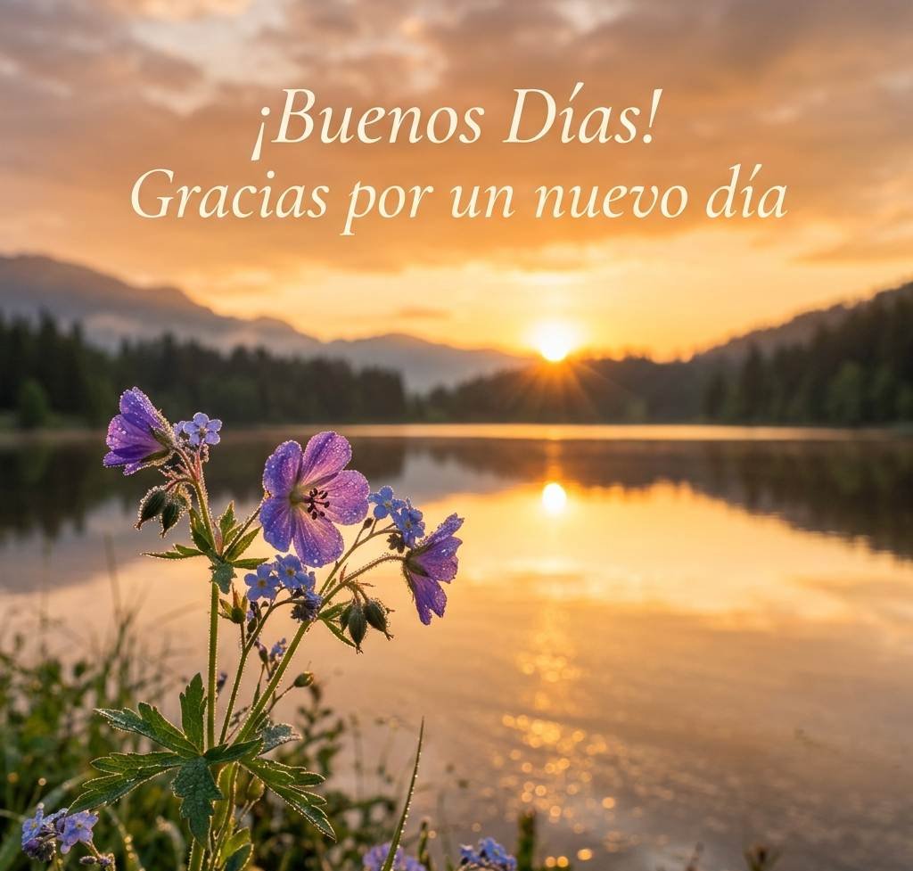 buenos dias gracias por un nuevo dia