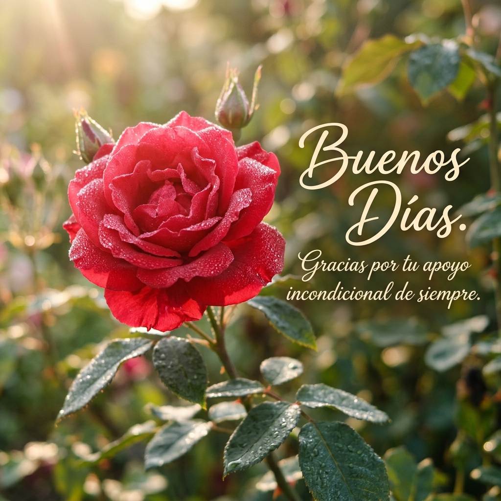 buenos dias gracias rosa