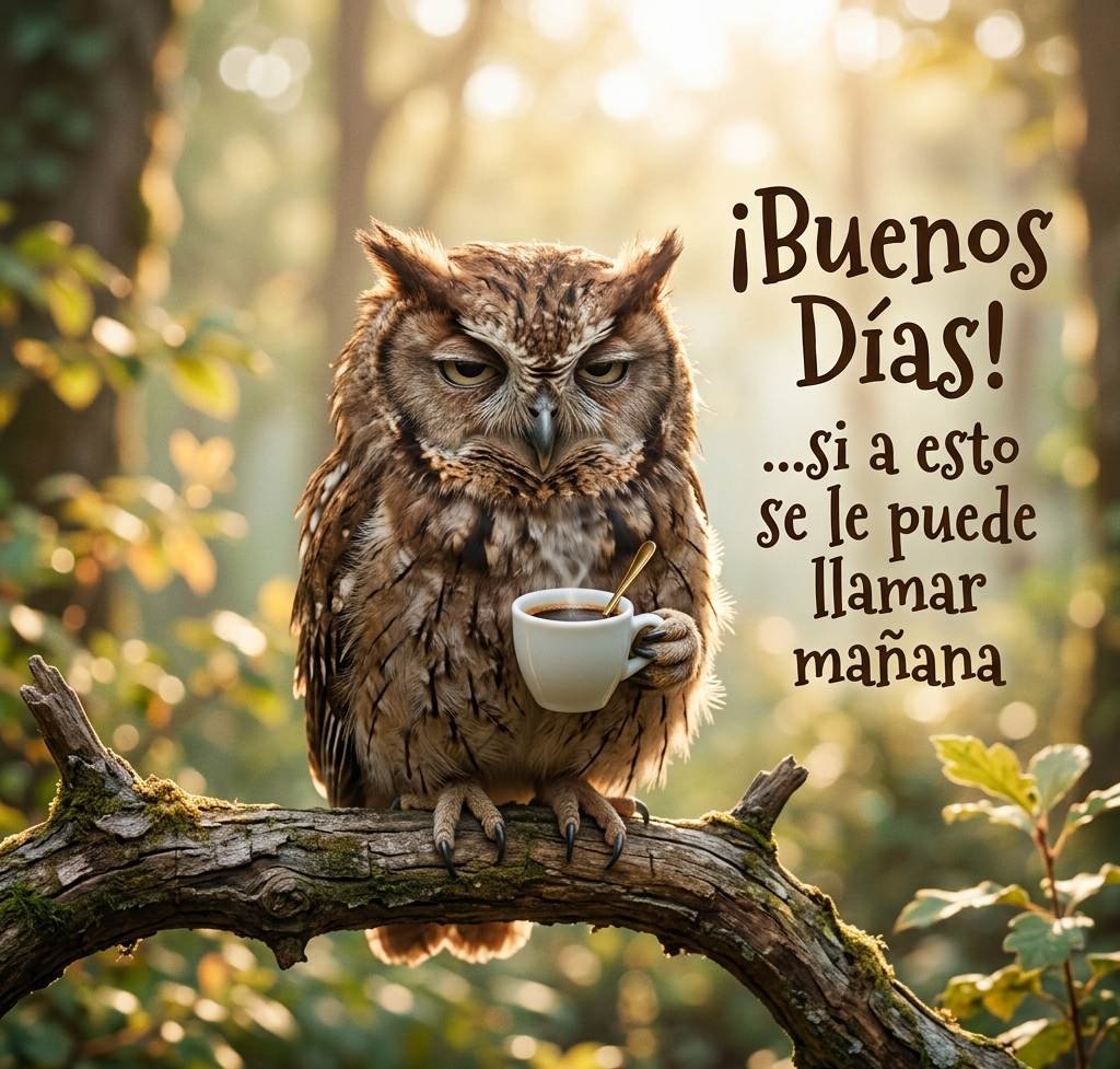 buenos dias graciosos buho