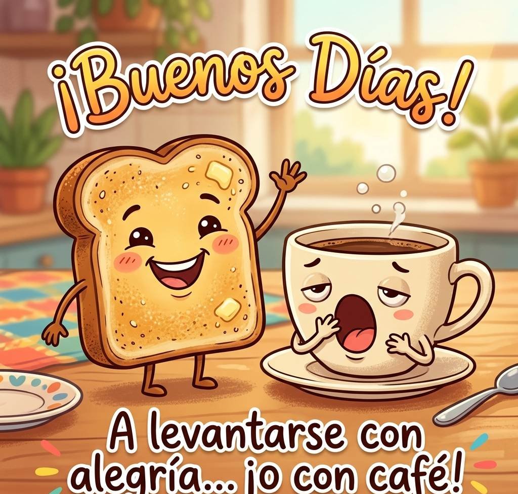 buenos dias graciosos tostada