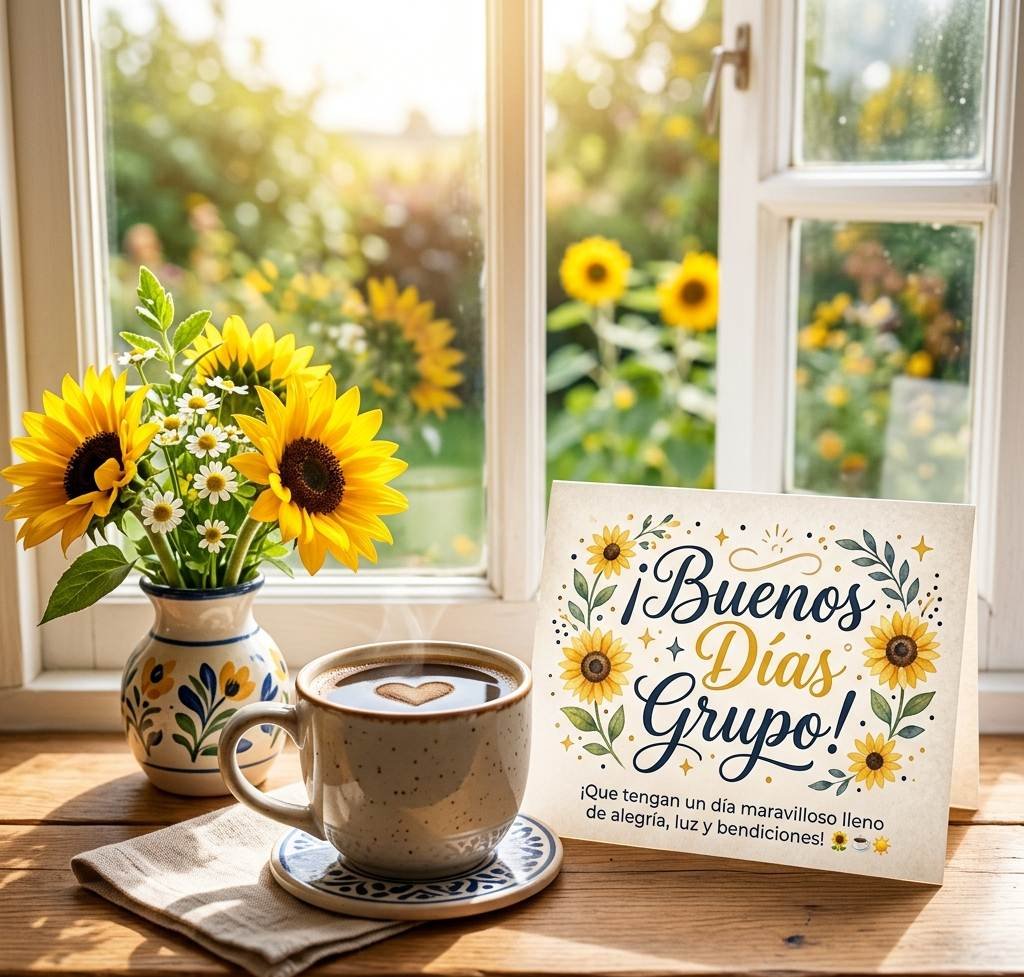 buenos dias grupo girasoles y cafe