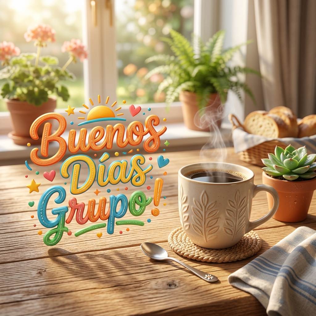 buenos dias grupo cafecito mañana