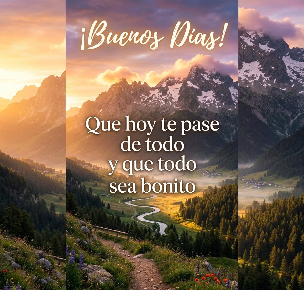 buenos dias imagen paisaje sol