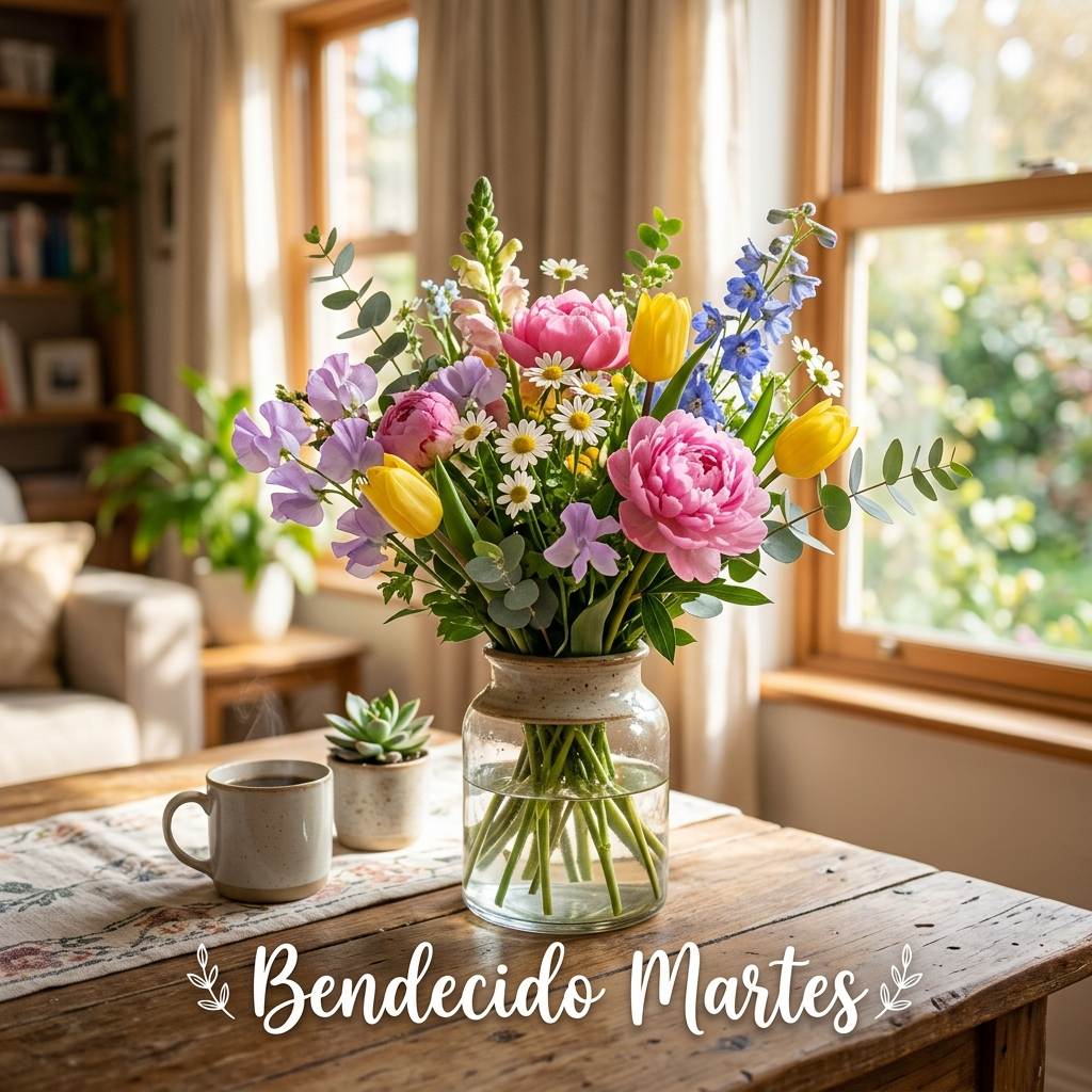 buenos dias martes flores