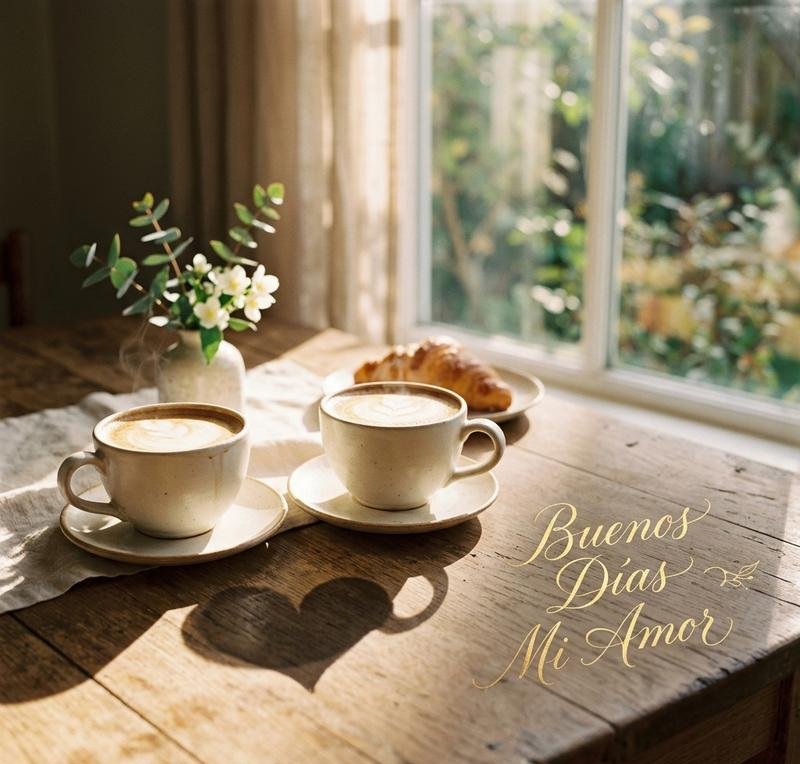 buenos dias mi amor whatsapp corazones cafe