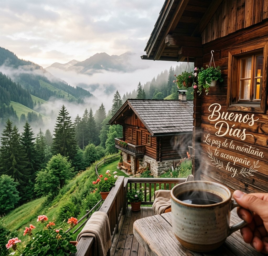 buenos dias montana cabana cafe neblina