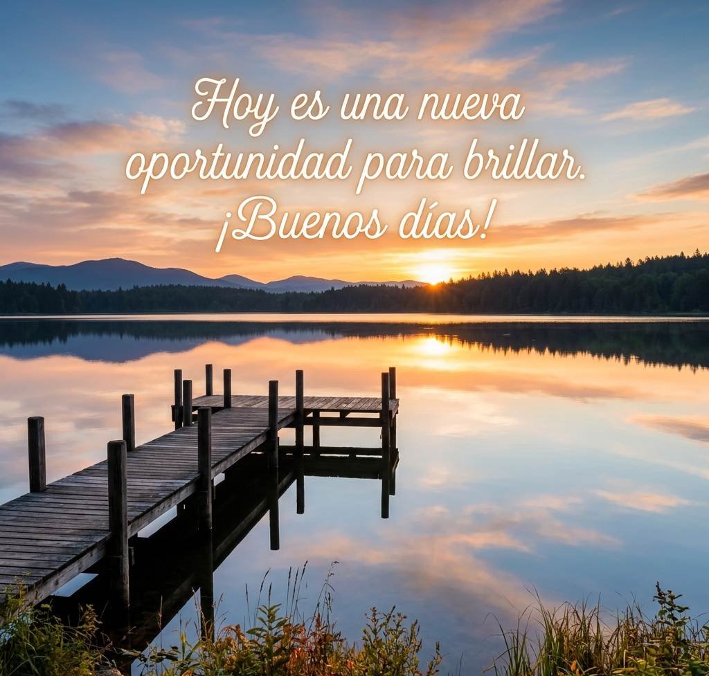 buenos dias motivacion oportunidad brillar