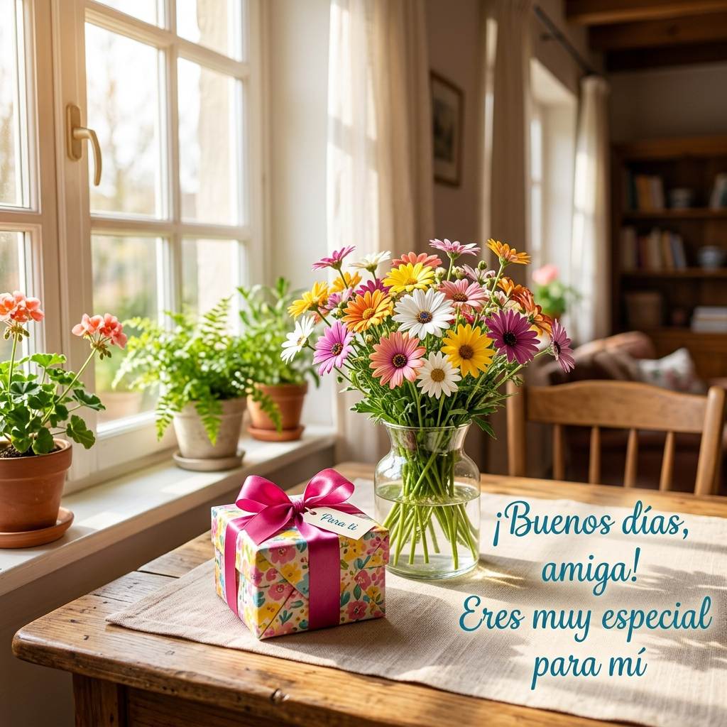 buenos dias amiga regalo especial