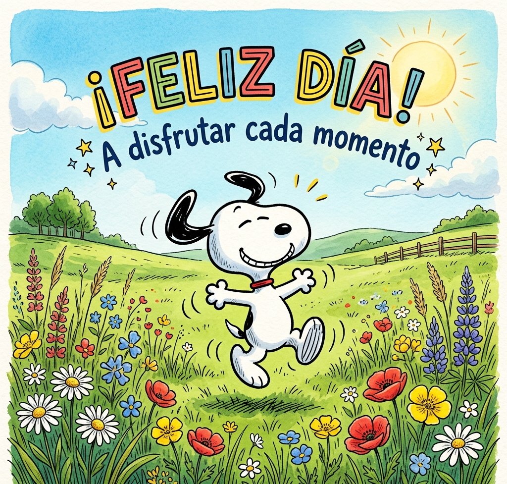 snoopy buenos dias