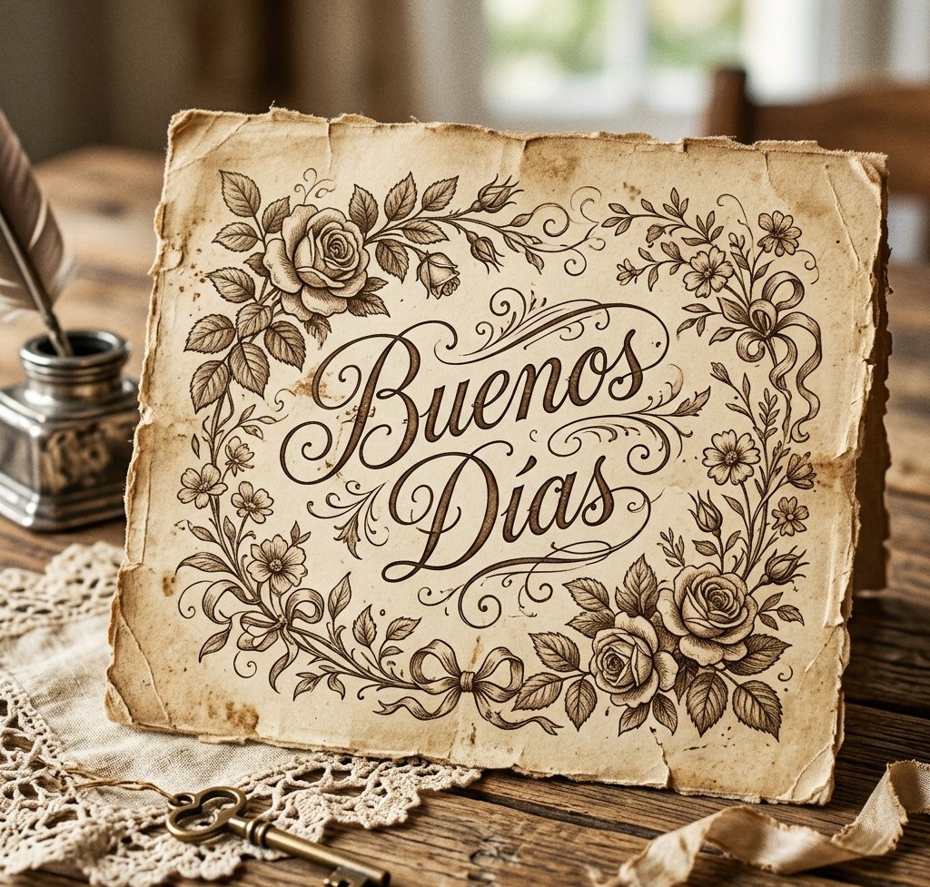 vintage buenos dias
