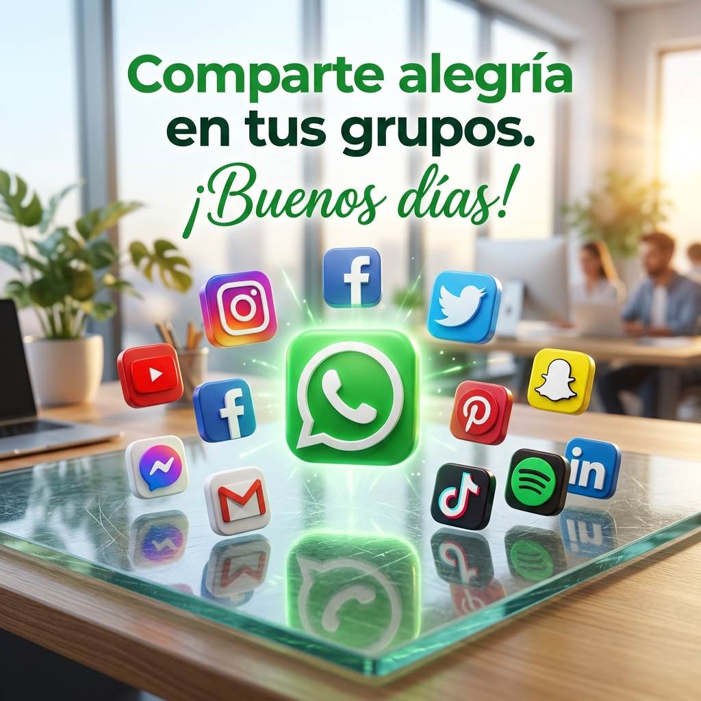buenos dias whatsapp iconos grupos