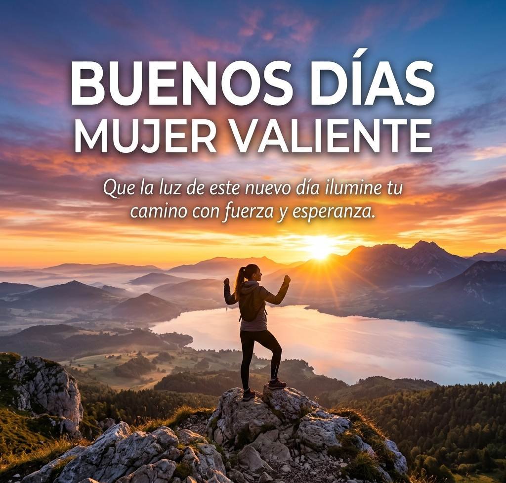 buenos dias mujer valiente