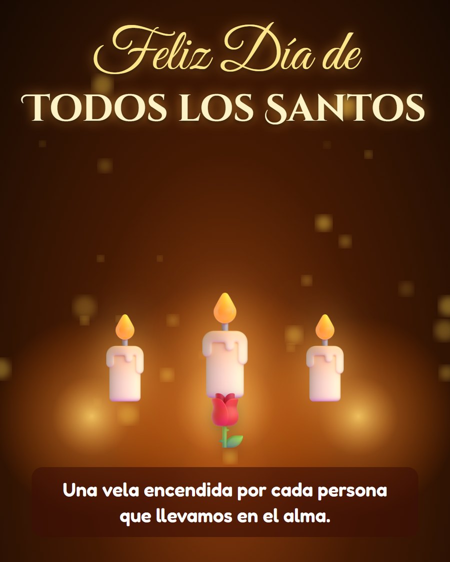 imagenes de feliz dia de todos los santos con velas encendidas