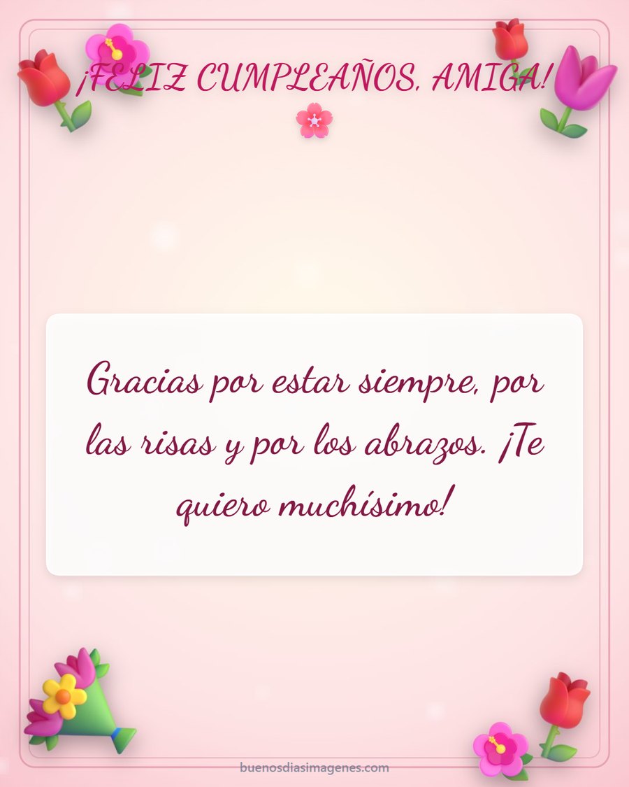 Tarjetas de Cumpleaños para una Amiga