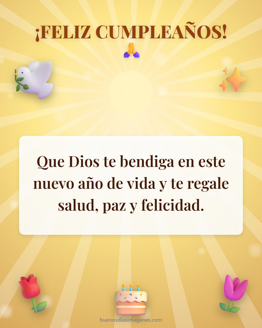 cumpleaños feliz whatsapp con bendiciones