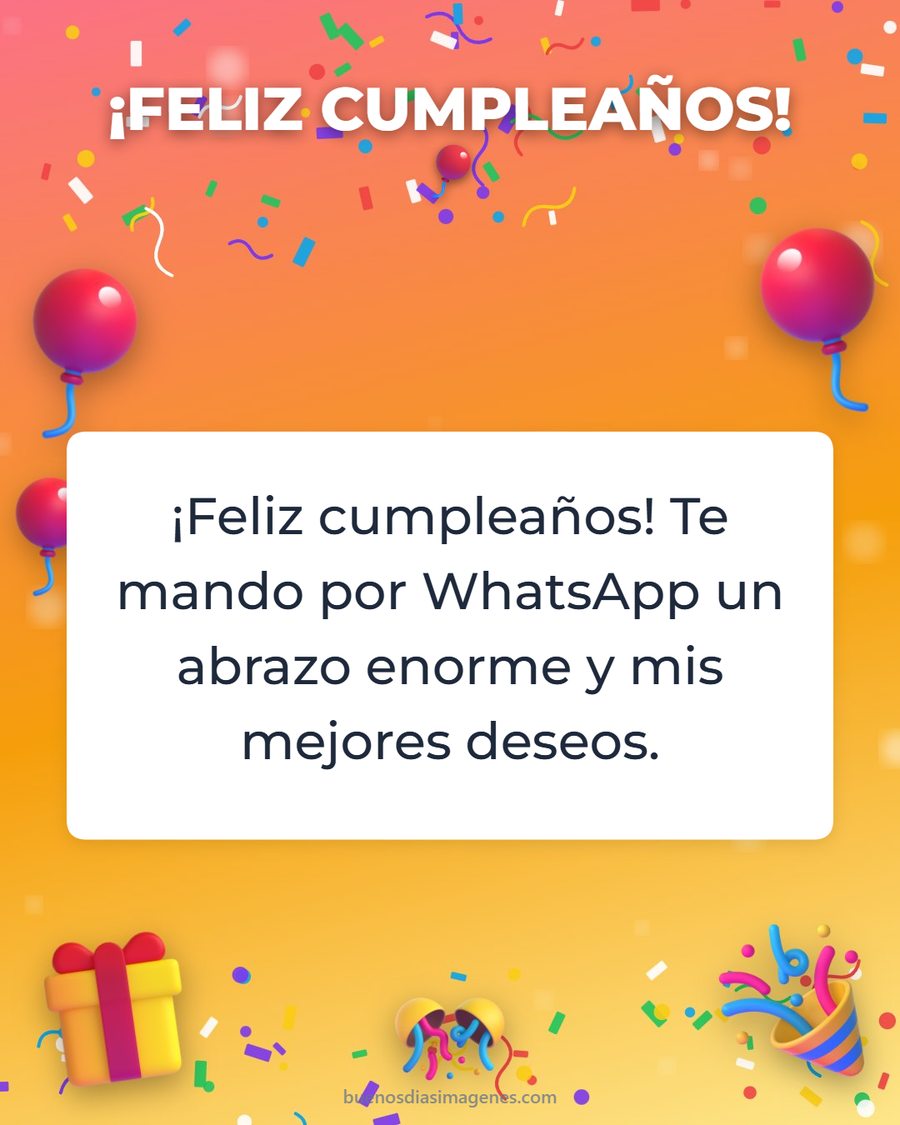 Tarjetas de Cumpleaños para WhatsApp